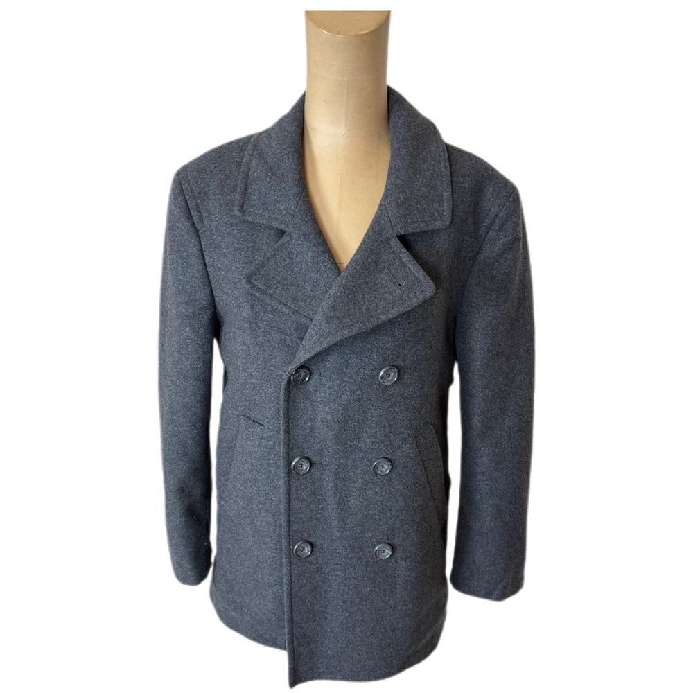 Boden Gray Peacoat Wool Mens Size XS
